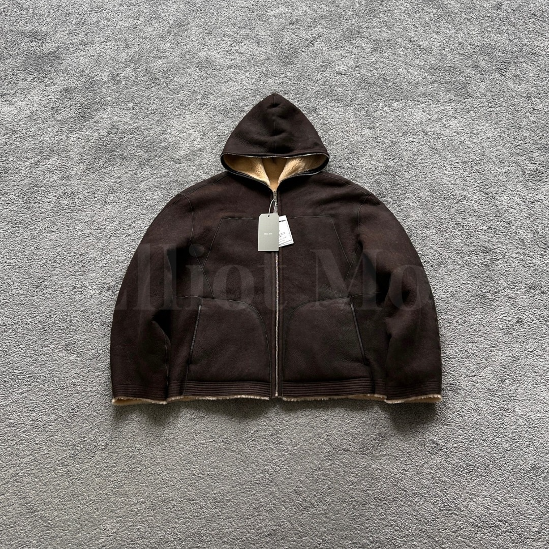 Elliot Mos V叔 双面双穿~Wool Coat 羊毛皮毛一体连帽外套-0989