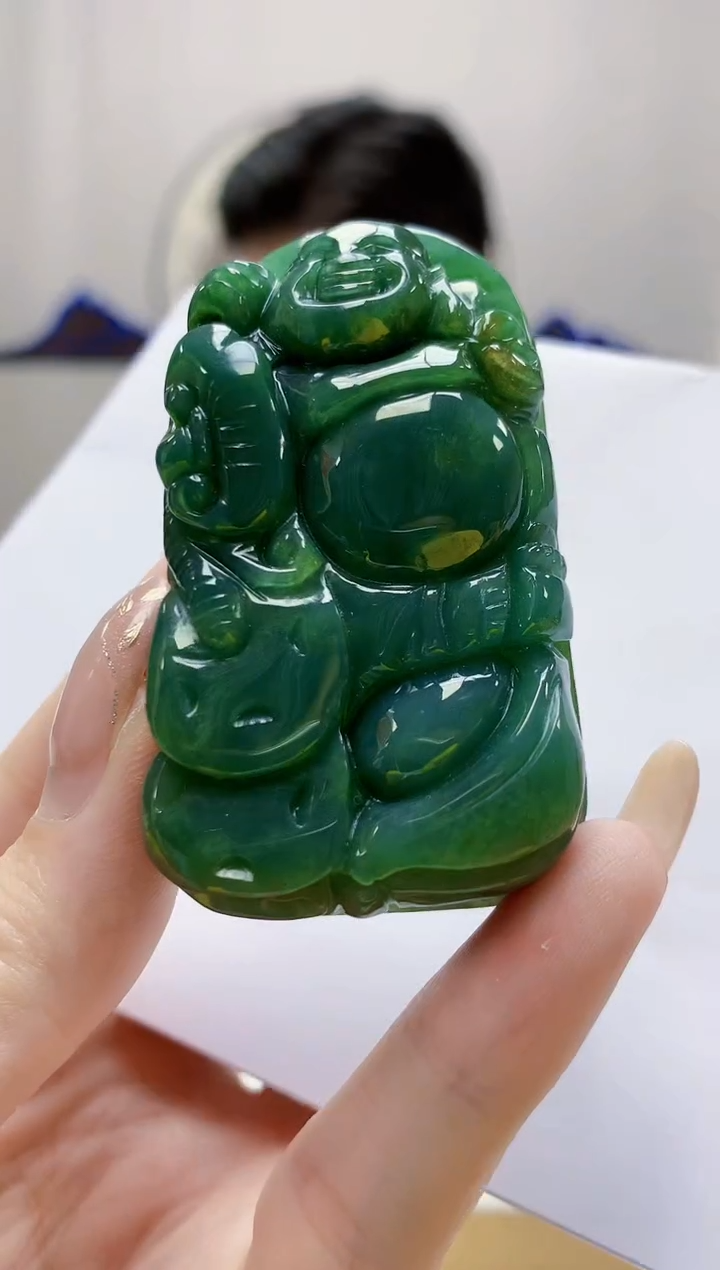 未镶嵌定制翡翠4917jw-毛货挂件50