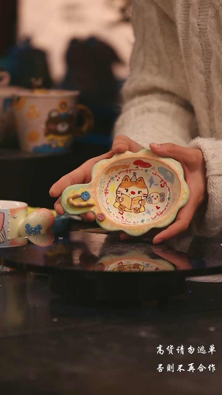 陶瓷景德镇可爱设计师款陶瓷 