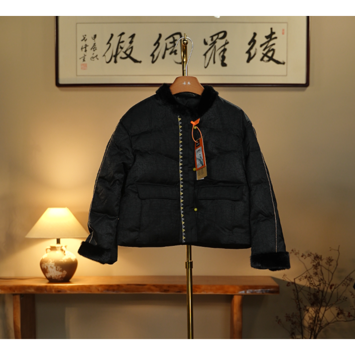 【枕绿春桥-新中式外套】新中式重冬季外套0258