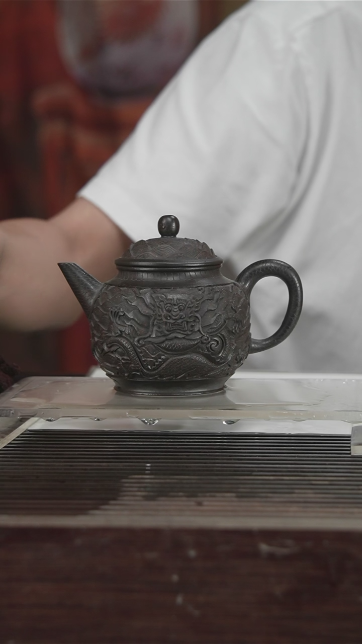 茶壶紫砂原矿紫砂壶260CC128号