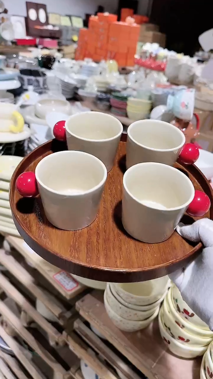 【闪购商品】瓷片4个杯子微瑕 凑满20元包邮