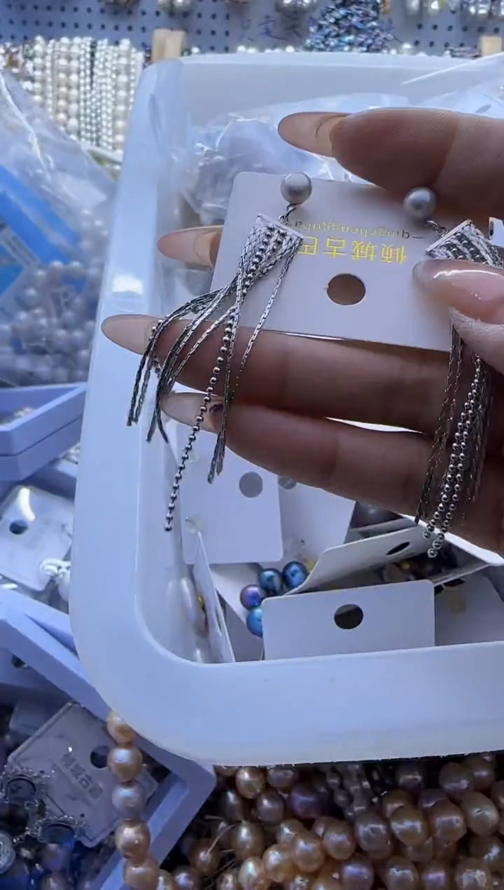 【闪购商品】淡水珍珠耳饰银S925镶嵌61