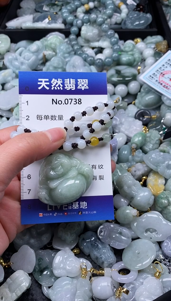 【闪购商品】翡翠颈饰未镶嵌缅甸A货翡翠0738