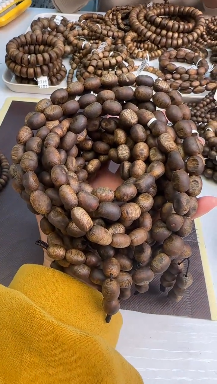 【闪购商品】沉香手串99沉窖藏款国香紫棋留疤多圈多样性发1