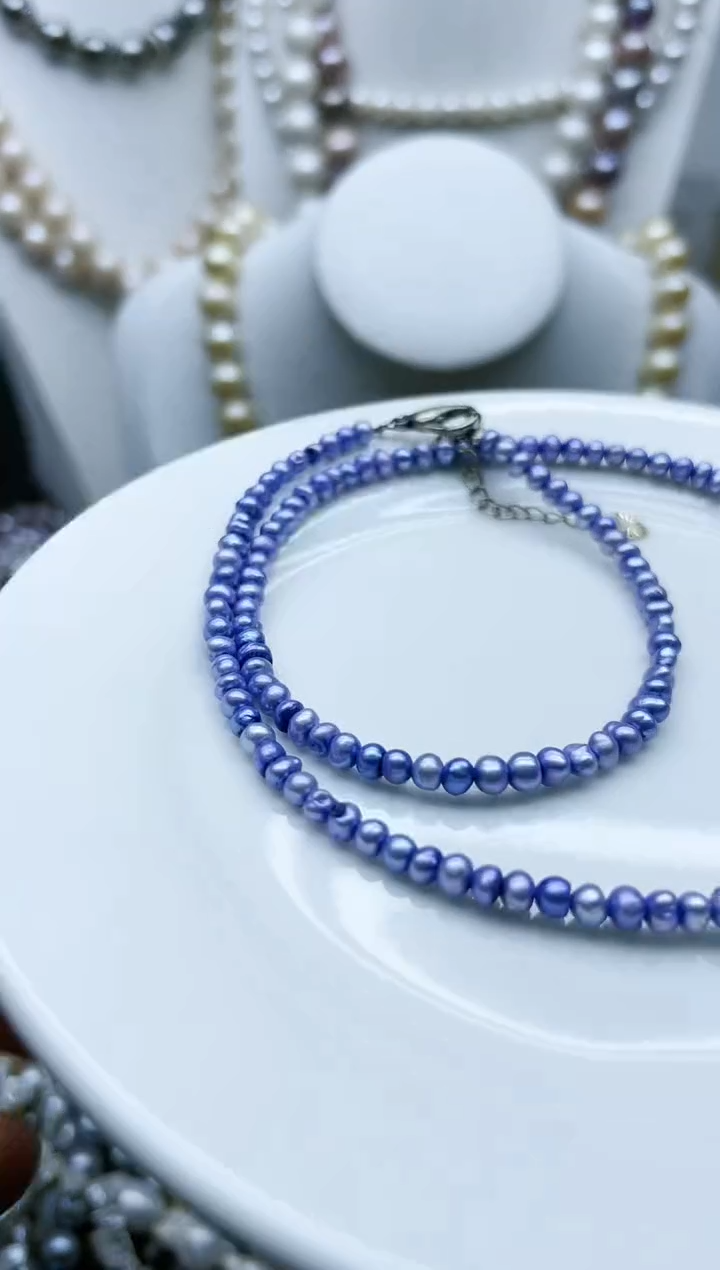 【闪购商品】淡水珍珠颈饰钛钢1