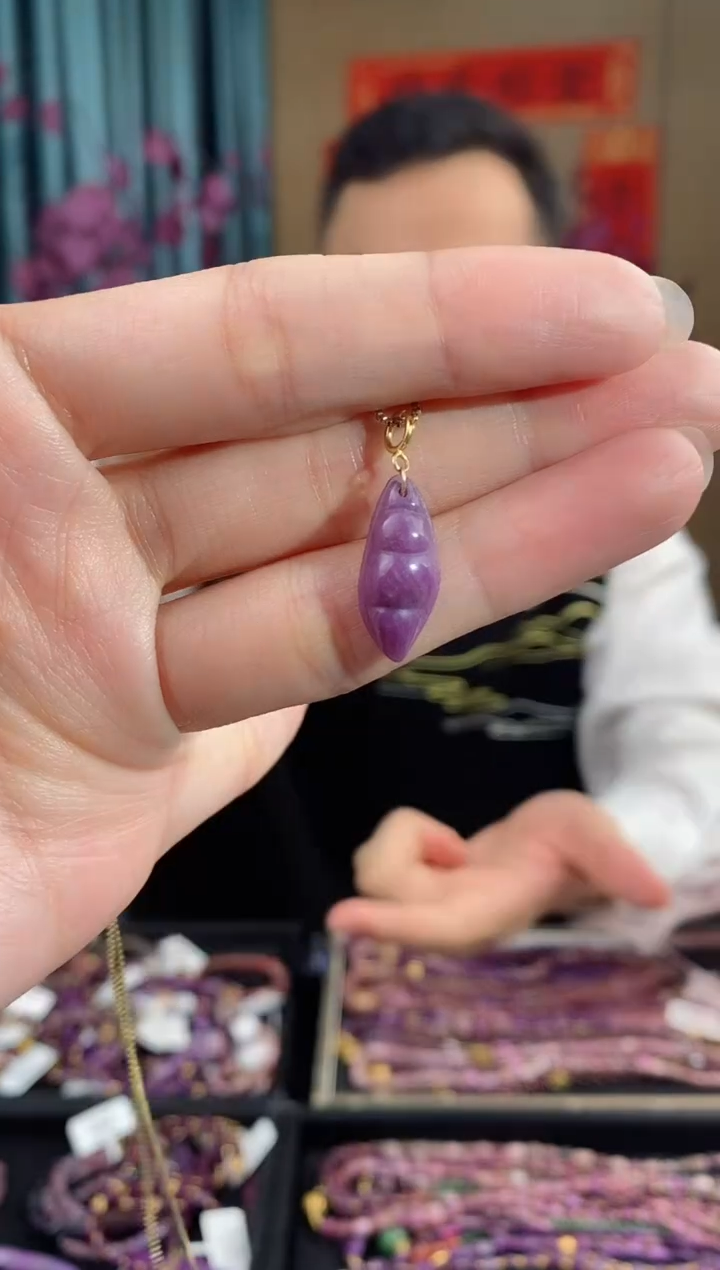 【闪购商品】苏纪石（舒俱来）吊坠(不含链)18K金镶嵌125