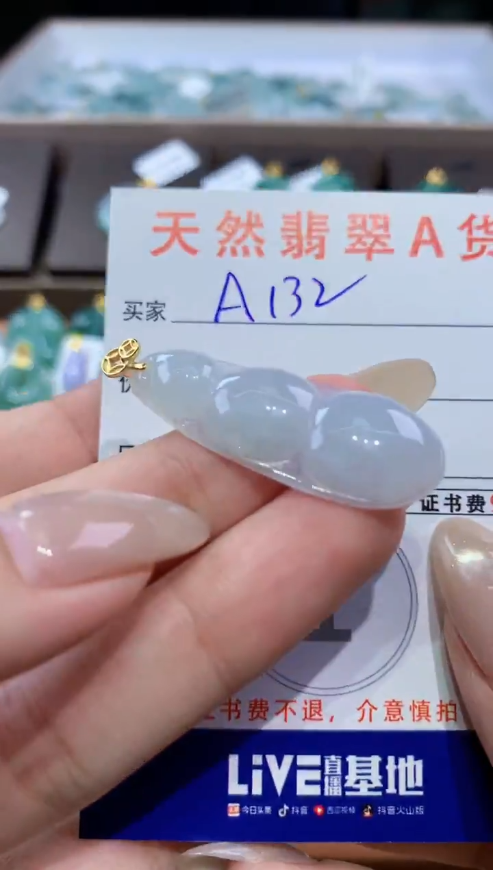 颈饰未镶嵌翡翠天然翡翠A货挂件