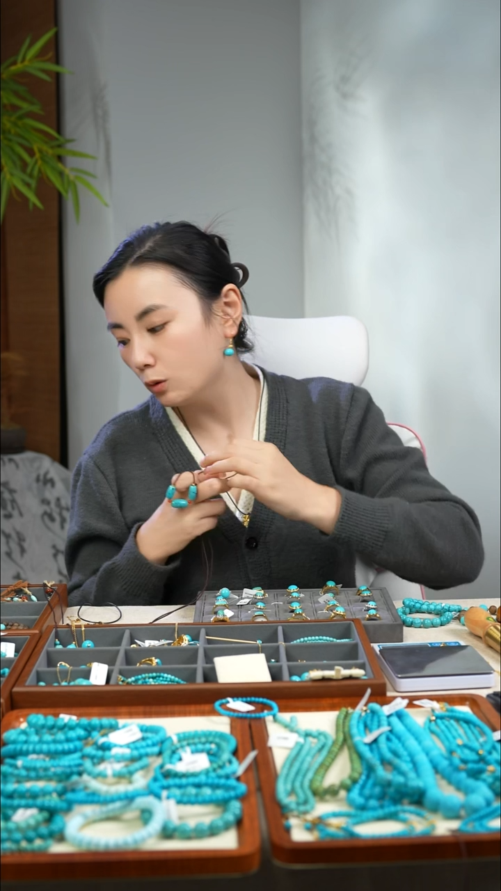 未镶嵌绿松石项链多样性发一