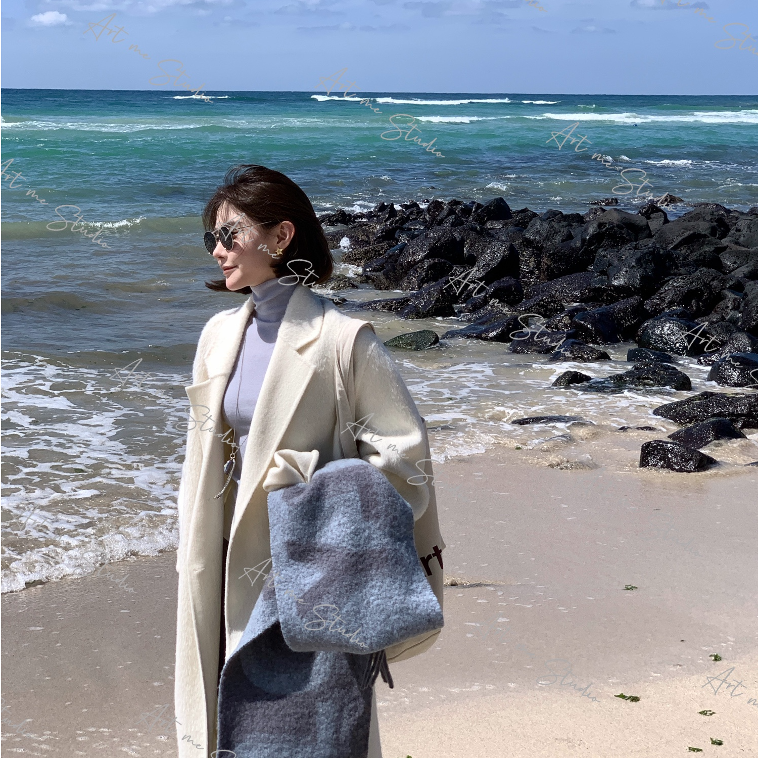 3姐【ART ME】琎口苏力典藏廓形藏肉瓜力推老粉入大衣 0927w24374