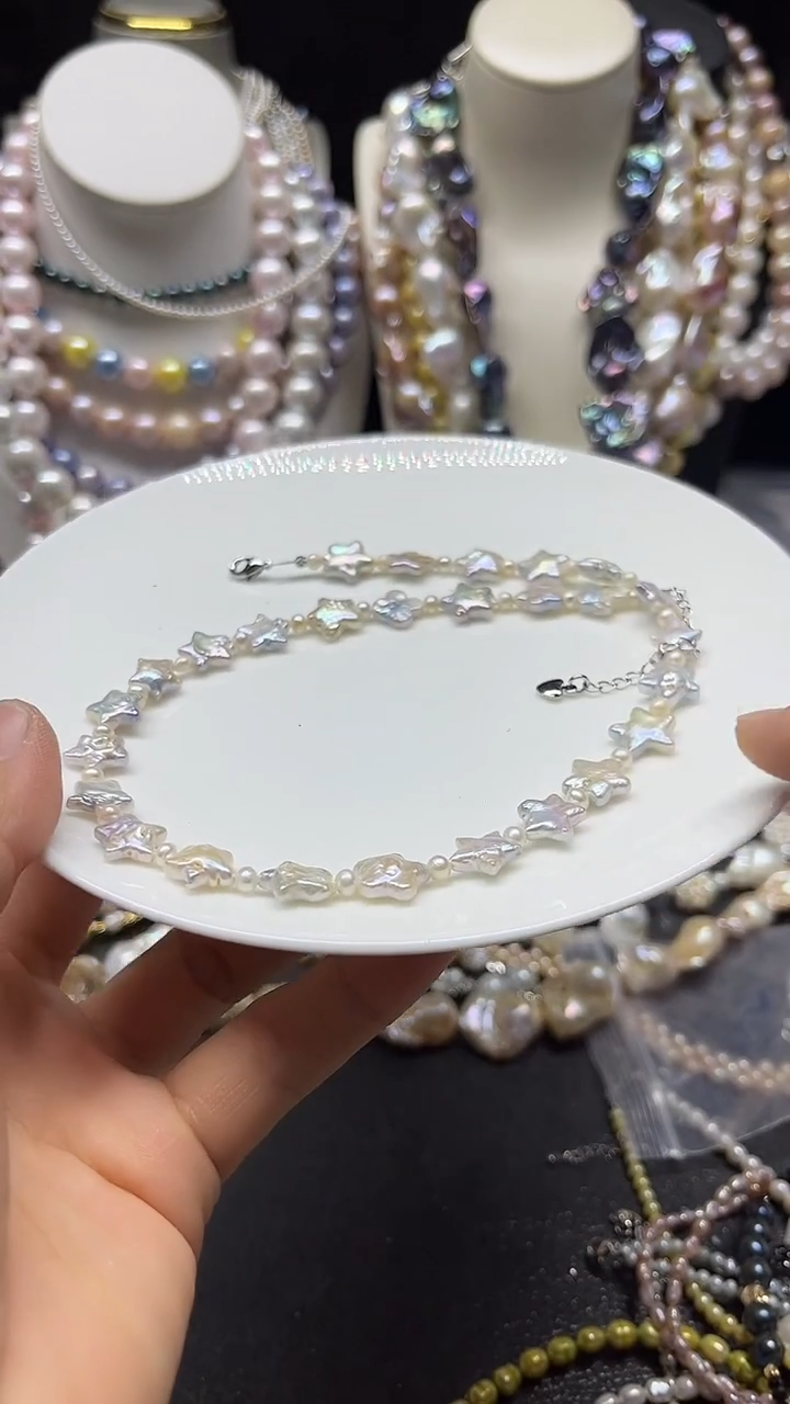 颈饰未镶嵌淡水珍珠多人