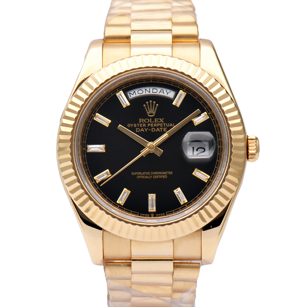 99新 Rolex/劳力士 星期日历型228238后改黑冰糖40mm自动机械男表