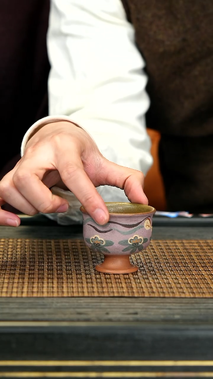 【闪购商品】紫砂茶壶SS76高足 敦煌 紫杯