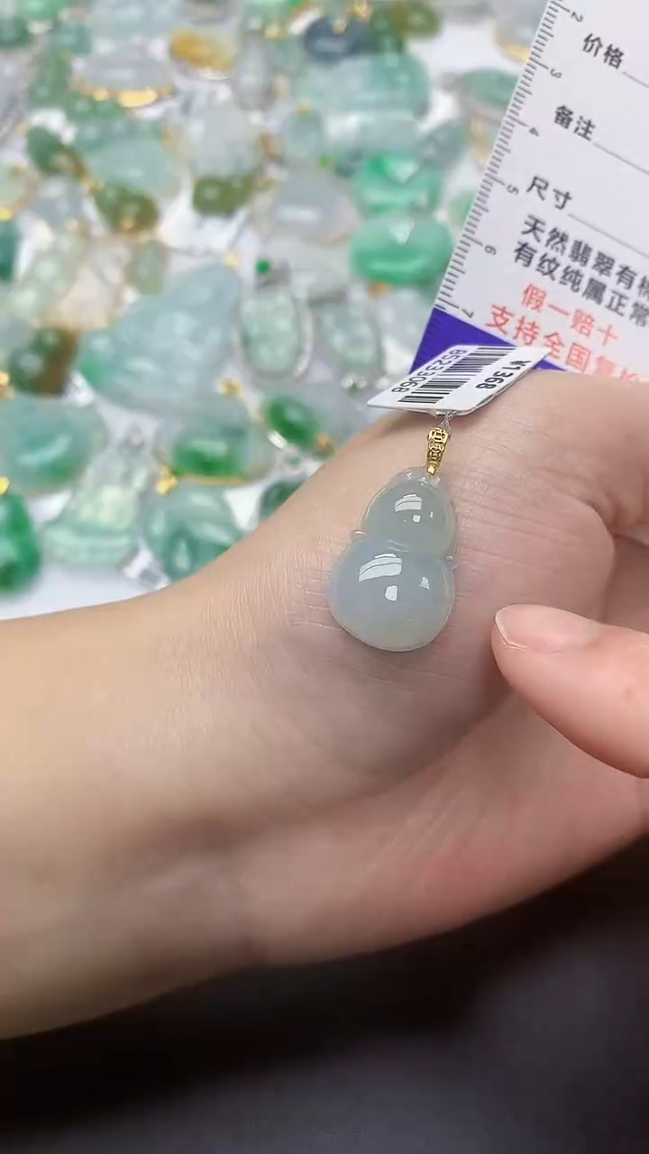 颈饰银S925镀金镶嵌翡翠天然缅甸A货百元以上9元证书费自理