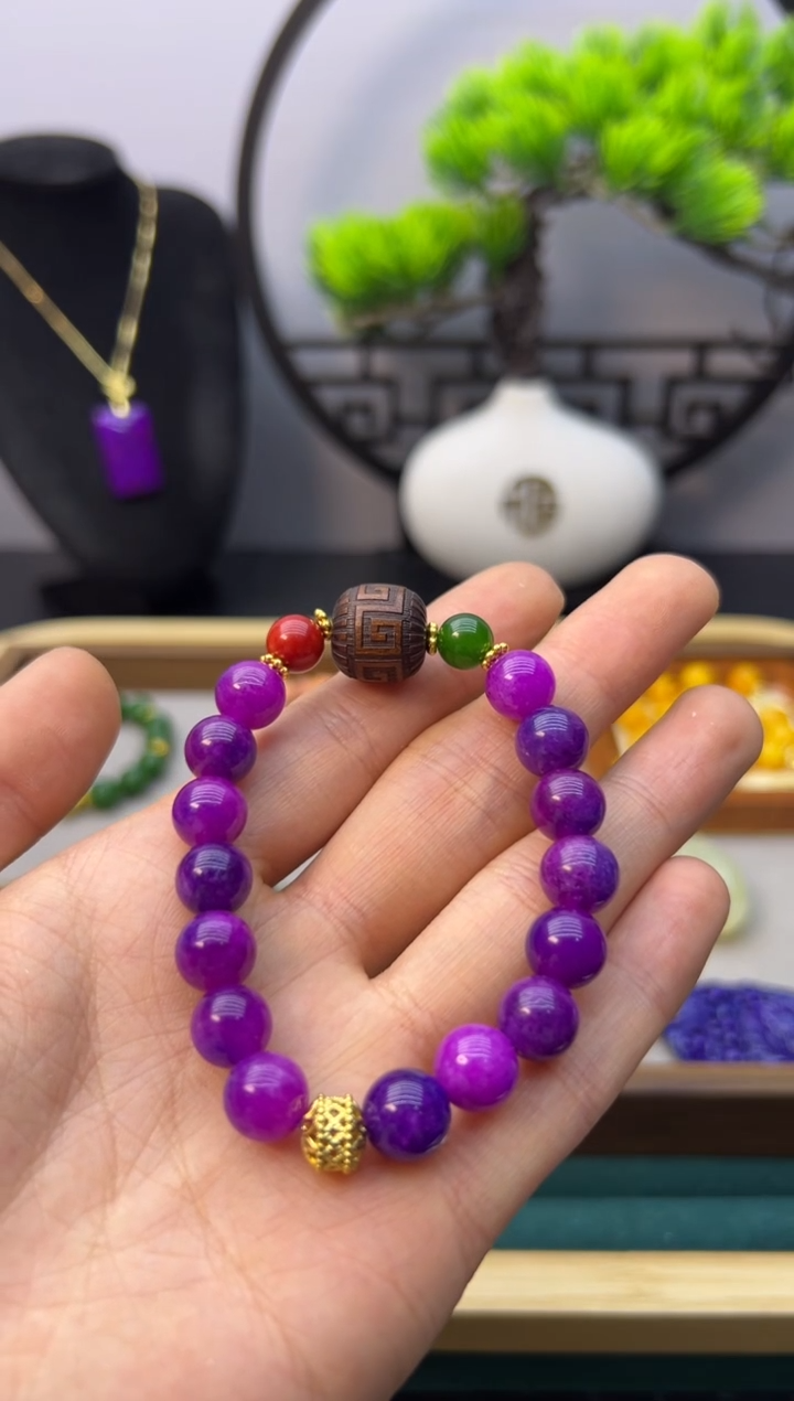 【闪购商品】苏纪石（舒俱来）手链14K金镶嵌S07              