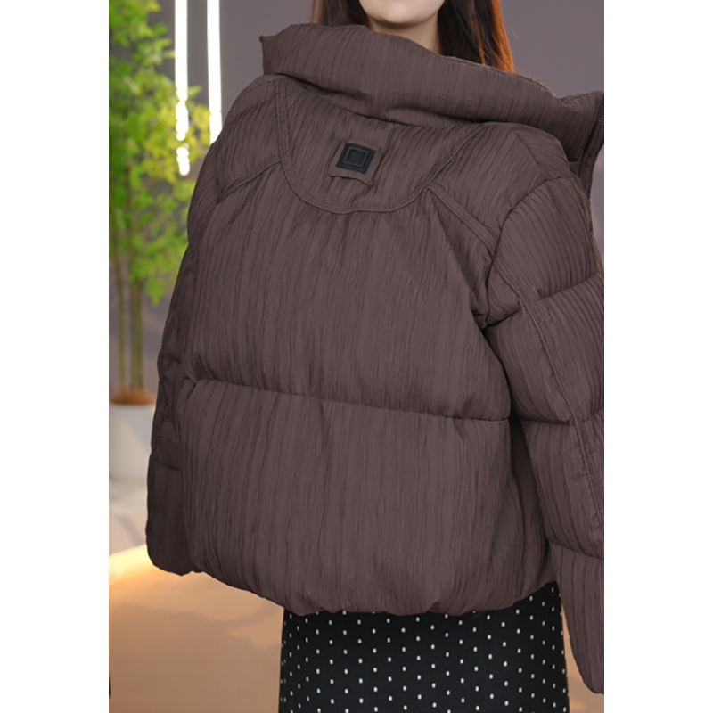 简约通勤宽松休闲羽绒服2025冬季新款舒适百搭厚款保暖上衣