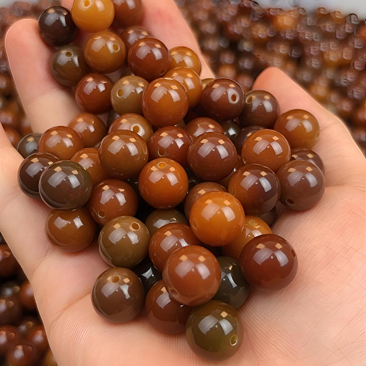 12mm糖炒栗子菩提精品无暇散珠