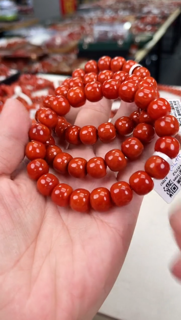 南红玛瑙瓦西老型手串11+未镶嵌（多样式发其一）