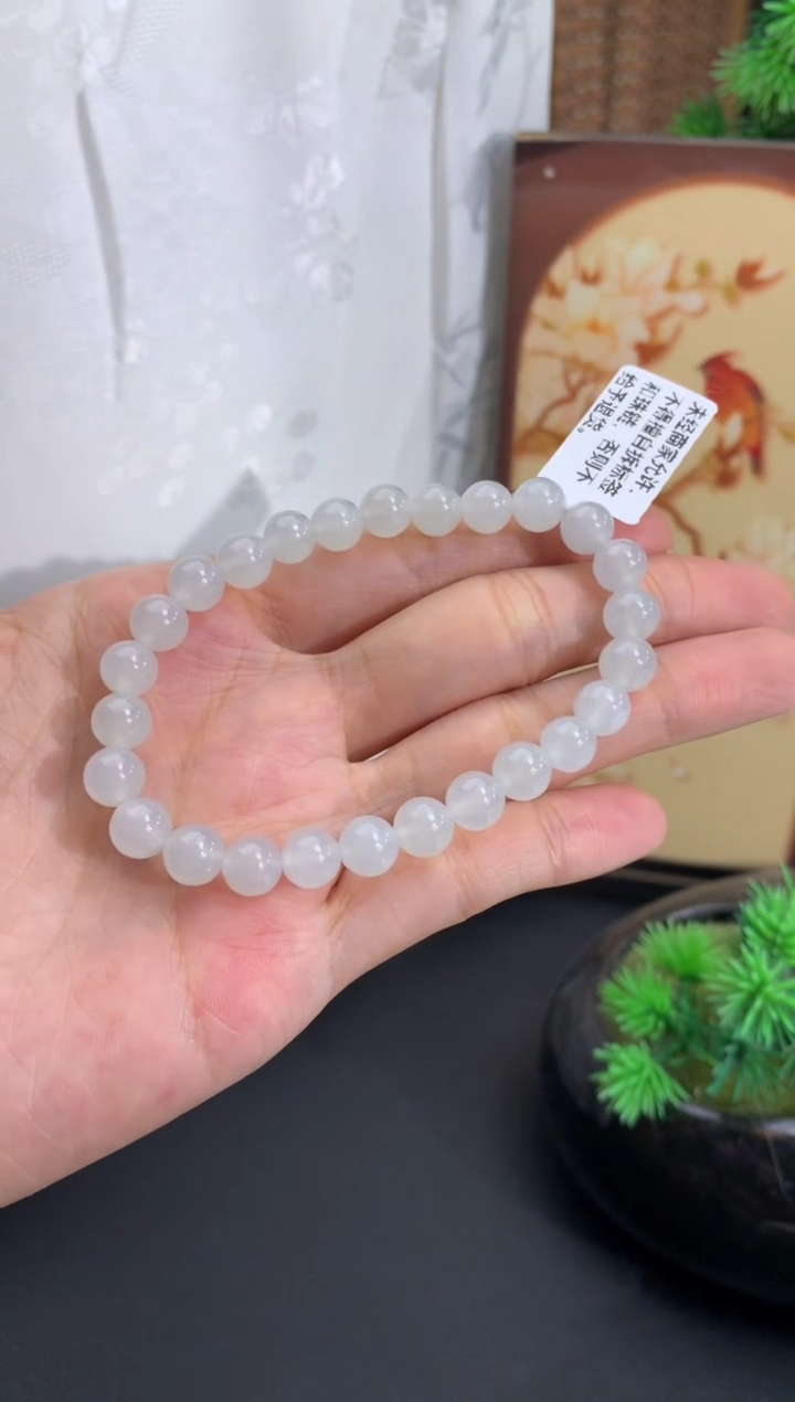 未镶嵌手串翡翠卡7mm