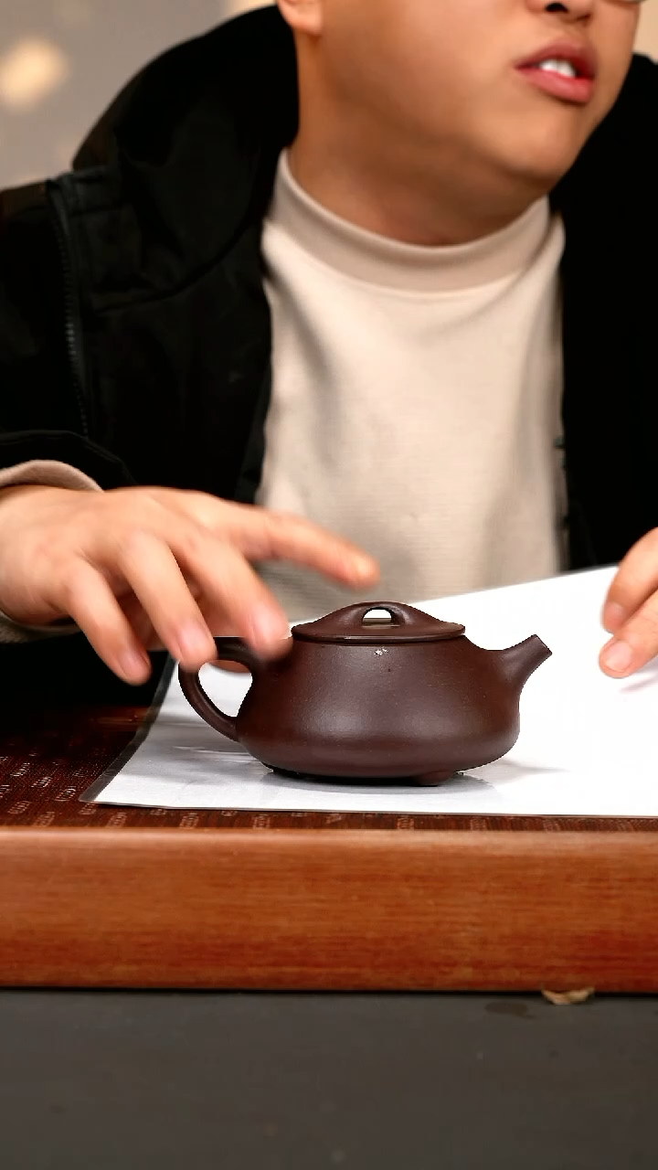 【闪购商品】紫砂茶壶lw 紫泥 景舟石瓢