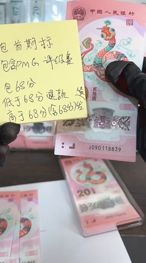 【闪购商品】塑料蛇钞包68分单张号码090118839