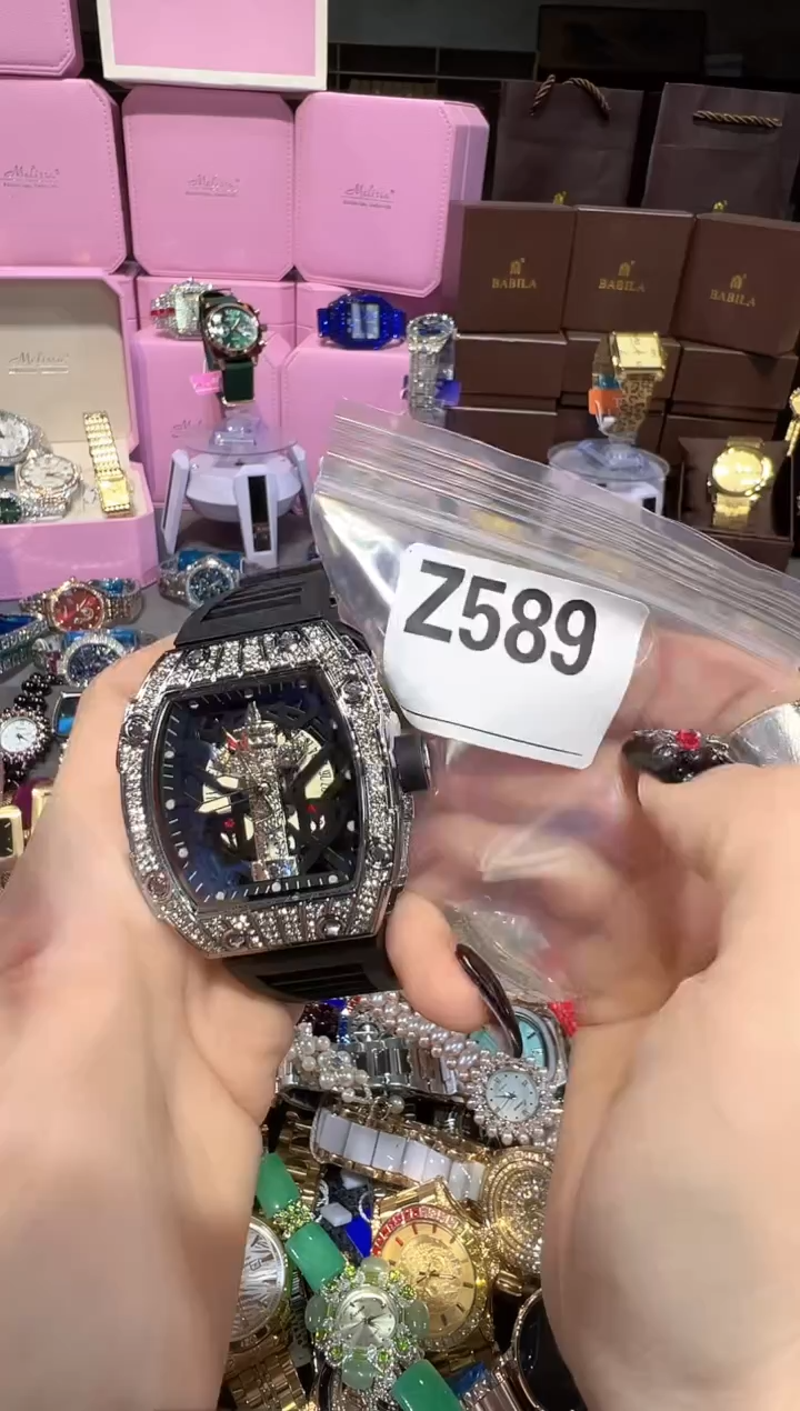 石英机芯不锈钢不锈钢直播定闪专用