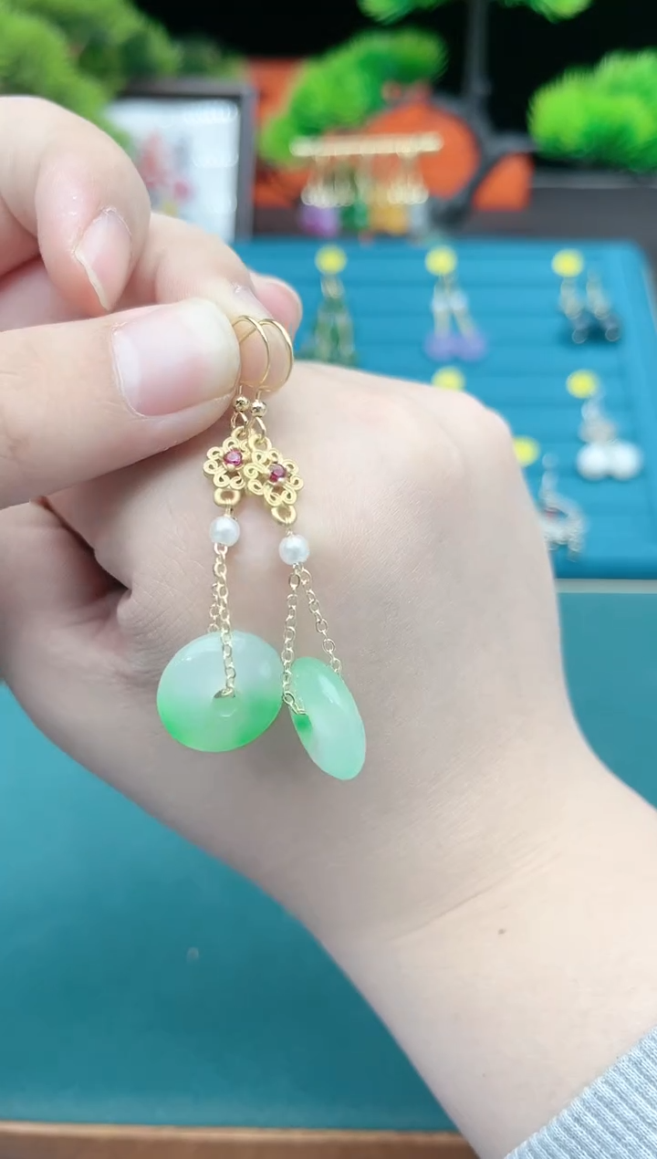 【闪购商品】玛瑙/玉髓耳钉银S925镶嵌306000