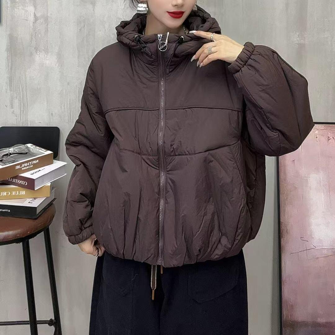 17770新款冬季加厚百搭休闲时尚气质连帽棉服