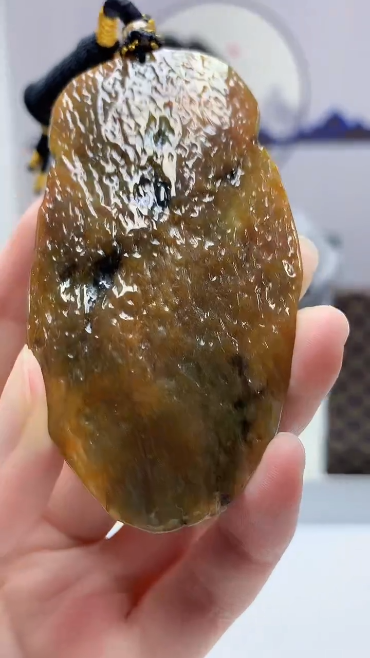 【闪购商品】定制翡翠未镶嵌4917zm-毛货挂件