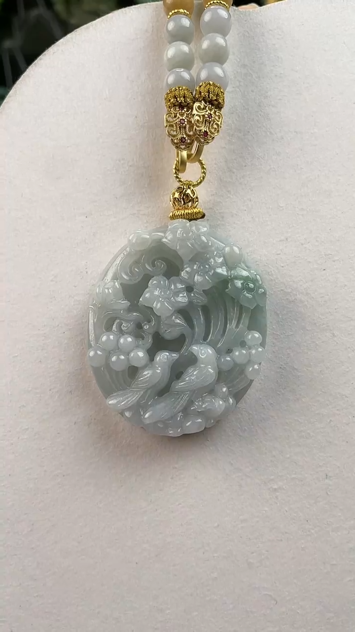 【闪购商品】翡翠颈饰未镶嵌2189(赠链)部分宝贝微瑕主播介绍为准