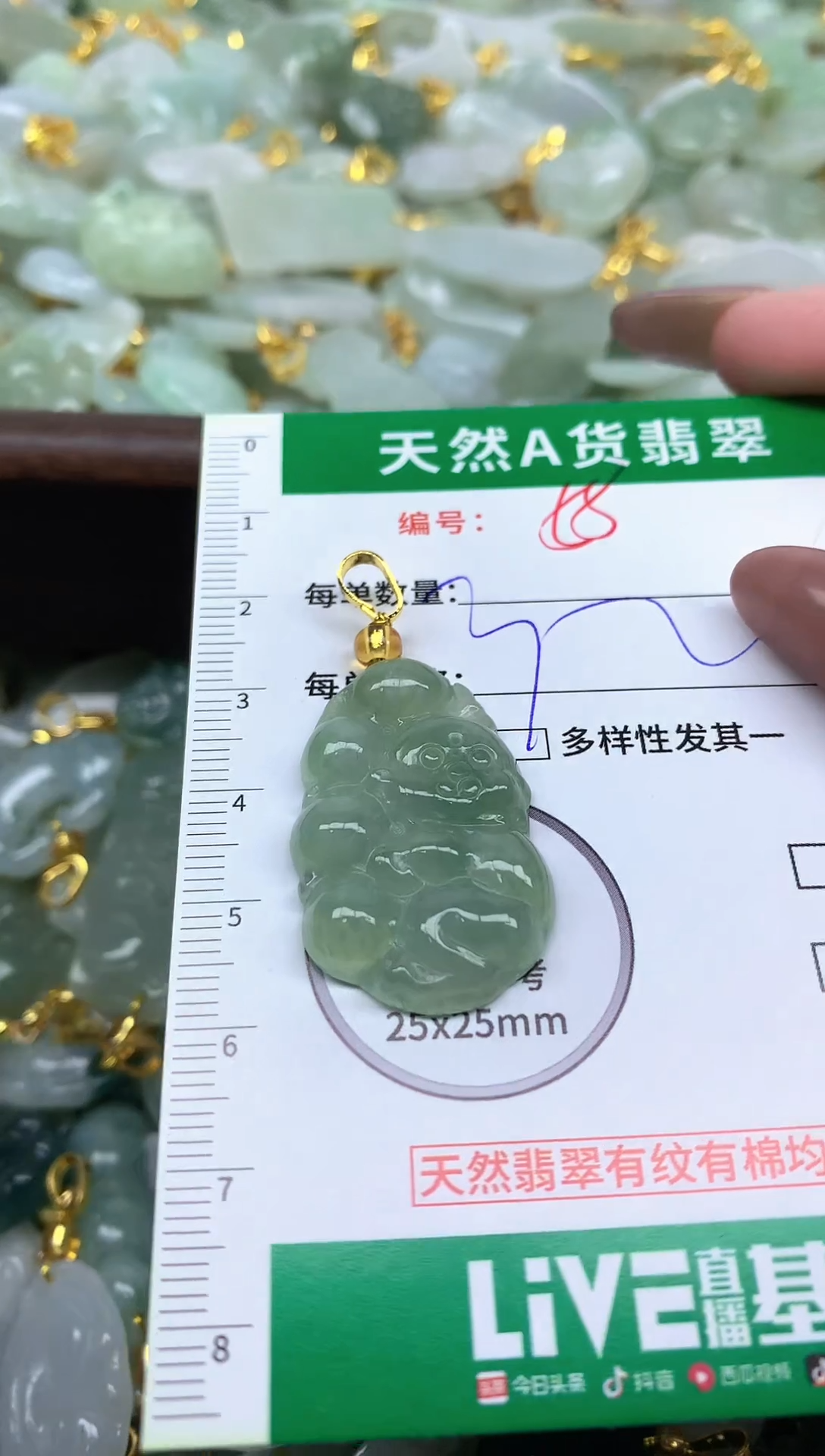 颈饰未镶嵌翡翠未镶嵌a货翡翠-55