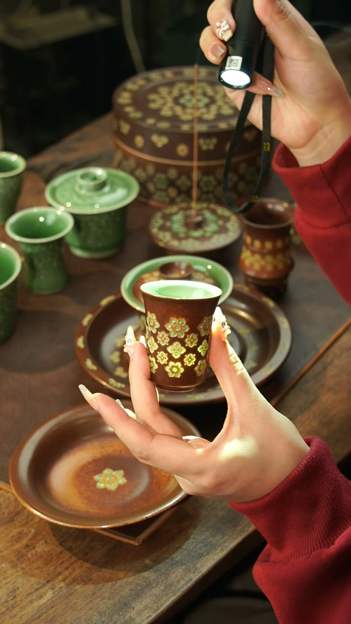 【闪购商品】瓷片李斌 宝相系列 闻香杯 双釉