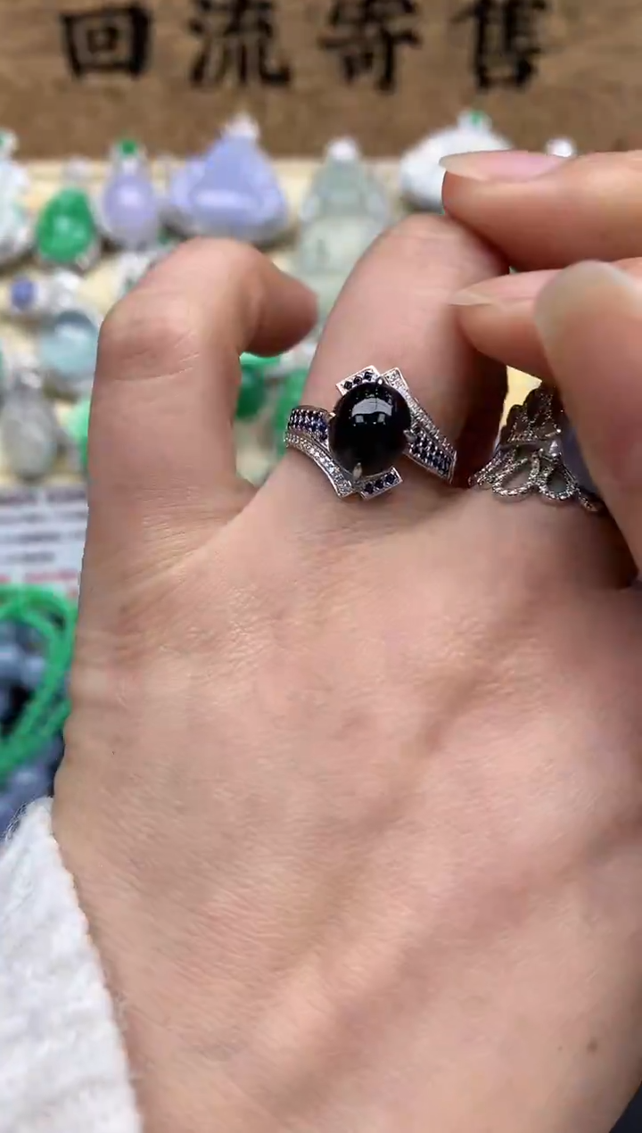 【闪购商品】翡翠戒指18K金镶嵌417-中国好珍宝