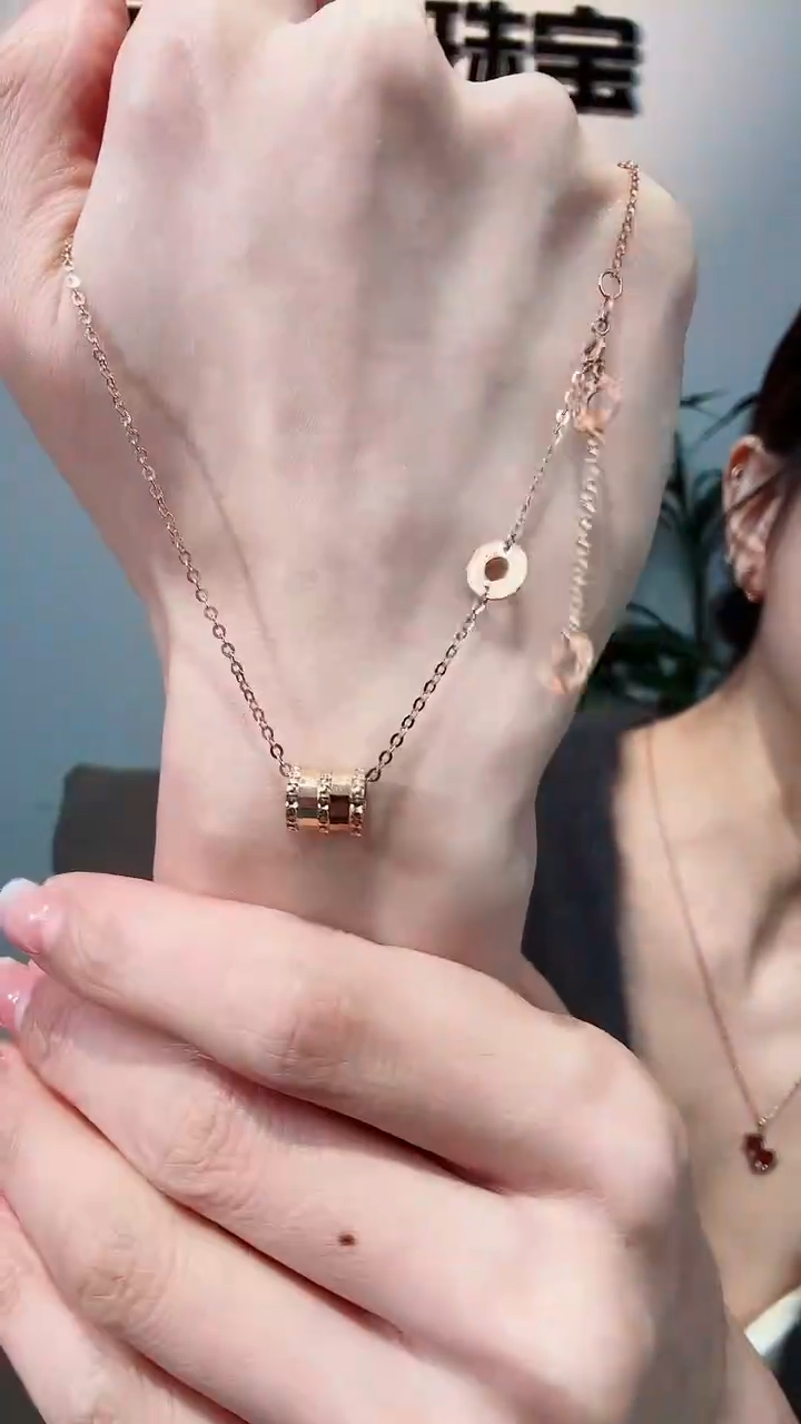 【闪购商品】18K金套链18K金3饼路路通套链