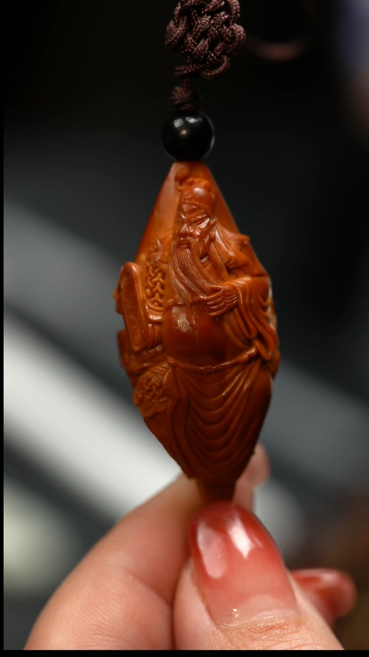 【闪购商品】橄榄核手串/手链关公阅春秋