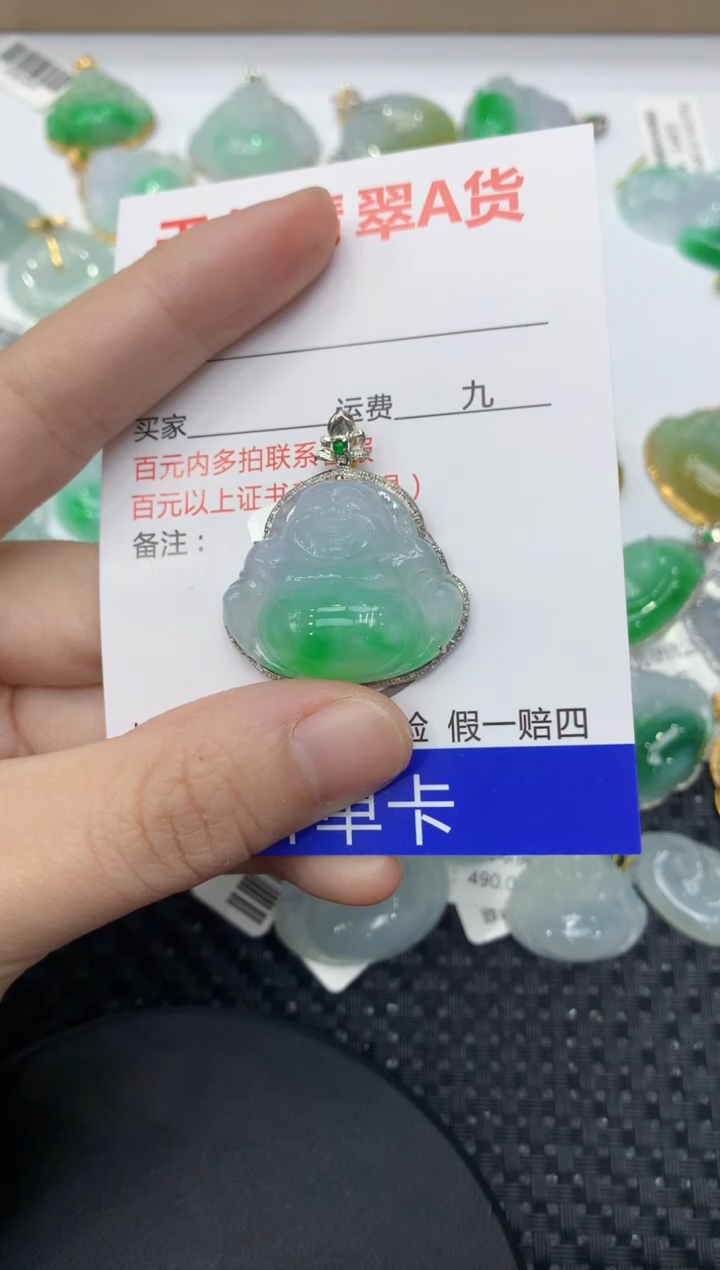 【闪购商品】翡翠颈饰18K金镶嵌11111111111