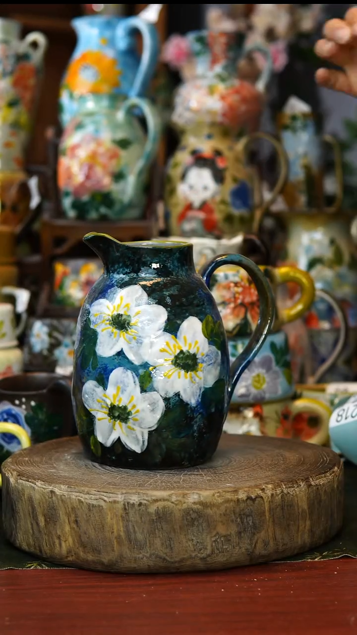 陶瓷218景德镇手工手绘釉下彩