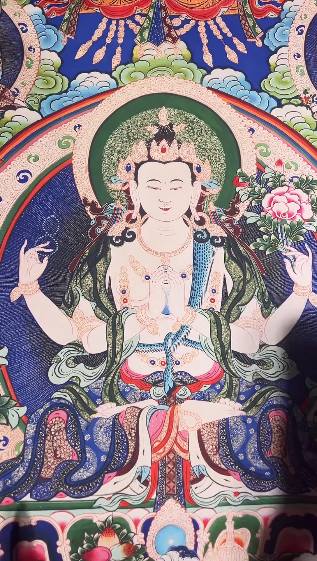 卷轴画卷轴画帅帅的唐卡