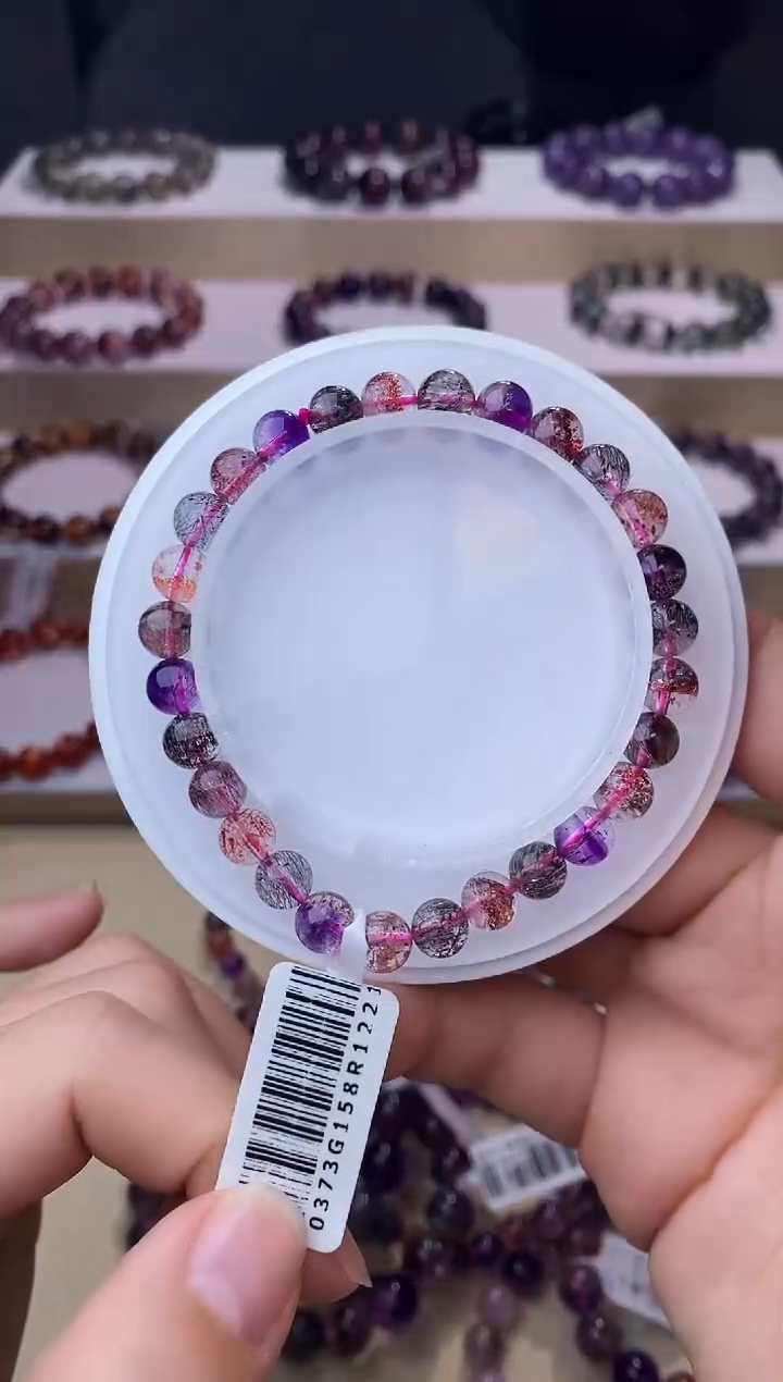 【闪购商品】水晶手链未镶嵌黑加仑超七单圈6m+