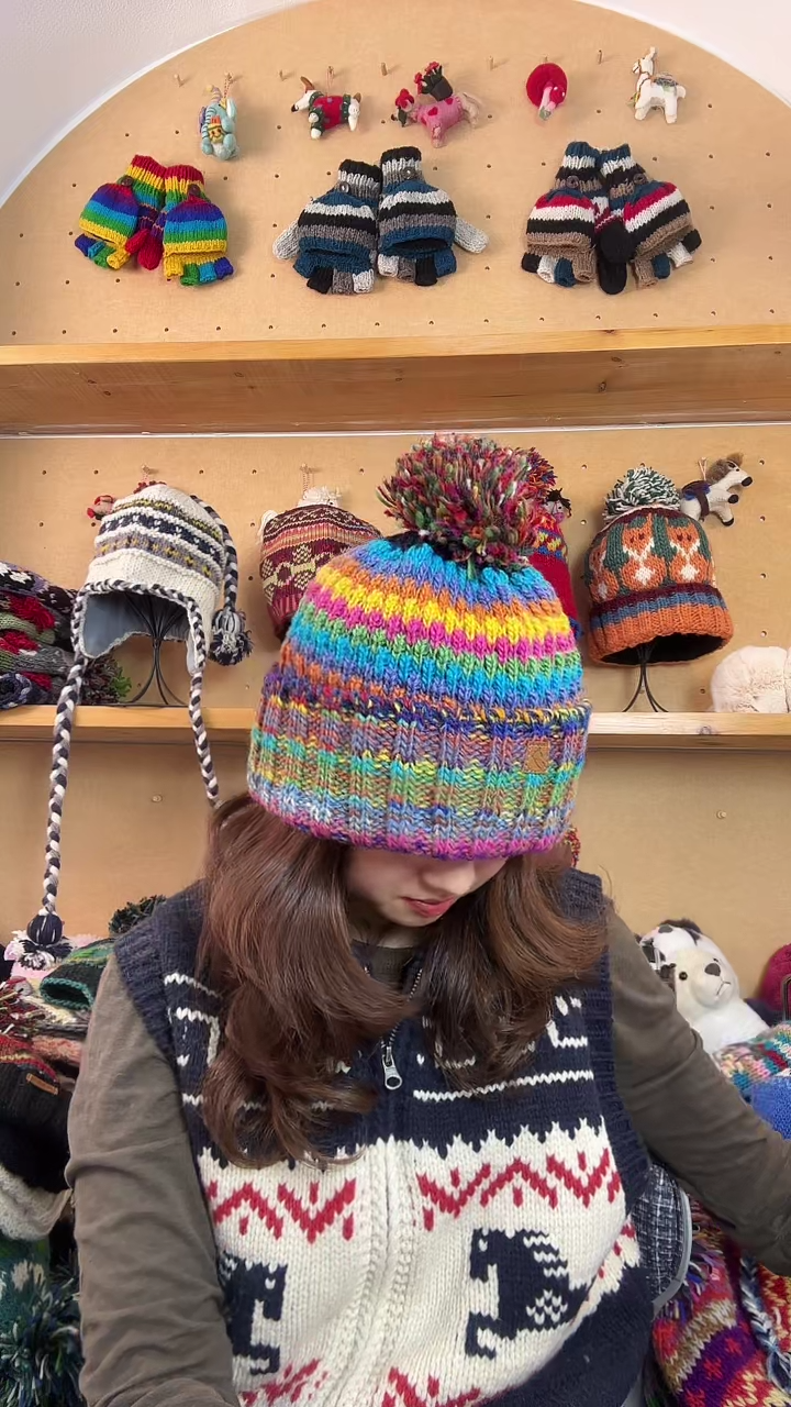 羊毛百分百纯手工帽子