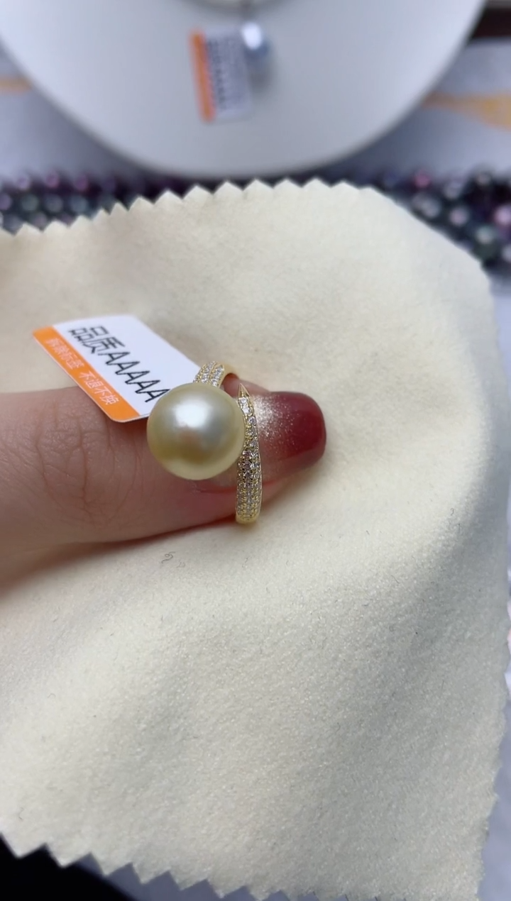 【闪购商品】海水珍珠戒指银S925镶嵌W104