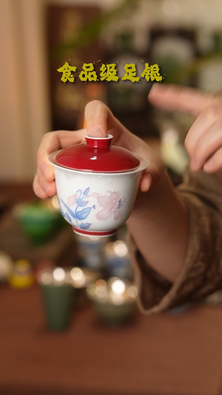 有田烧百合999高温烧银