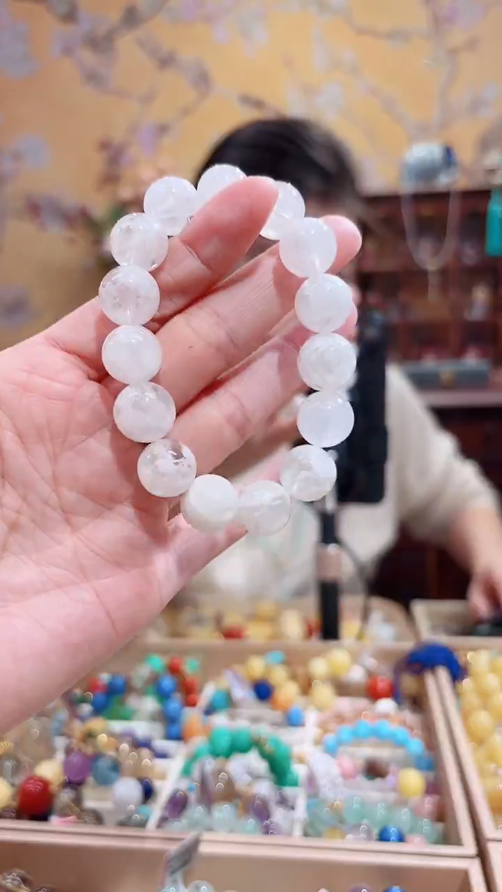 未镶嵌手链水晶设计款手串12.9天然晶体结构