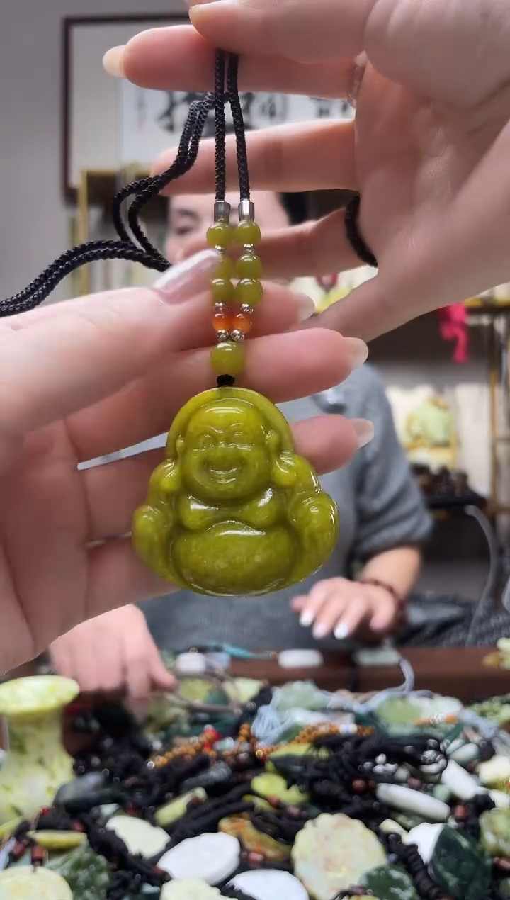 未镶嵌岫玉吊坠多样性发货拍一发一