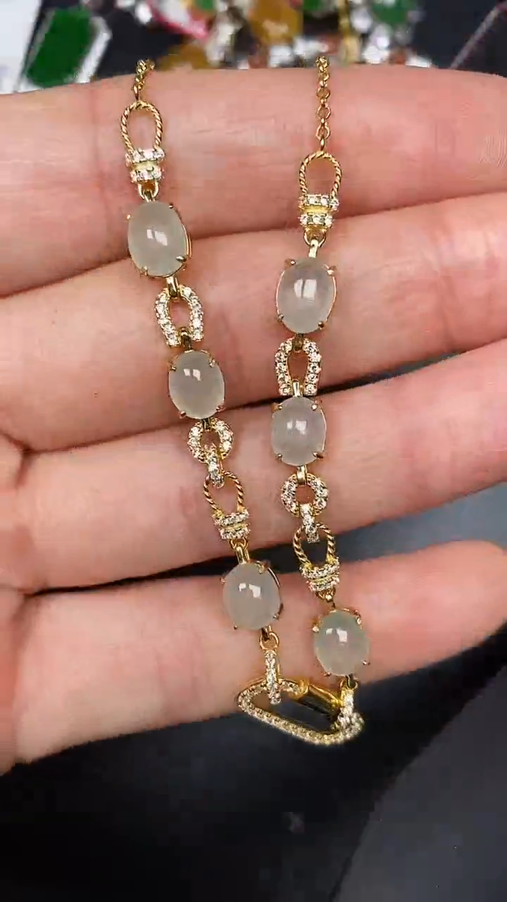 银S925镶嵌戒指翡翠3690