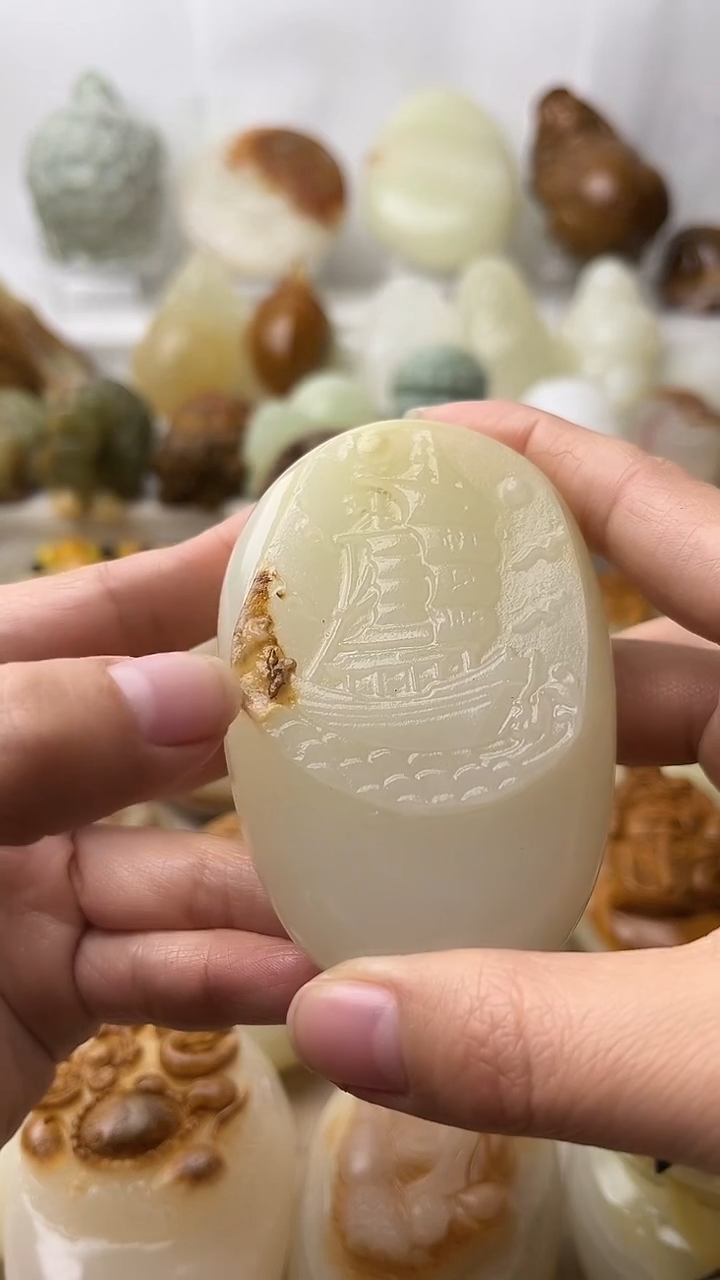 石材古青石棉纹正常不退换一帆风顺微瑕