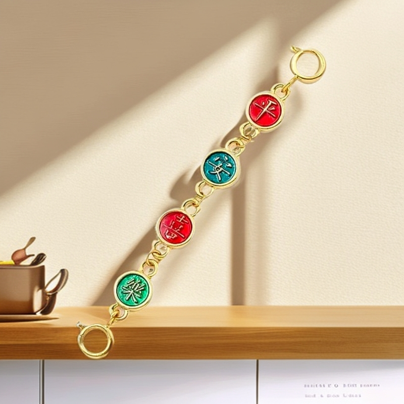 【质检发货】XH18K经典百搭平安喜乐延长链4.5cm+