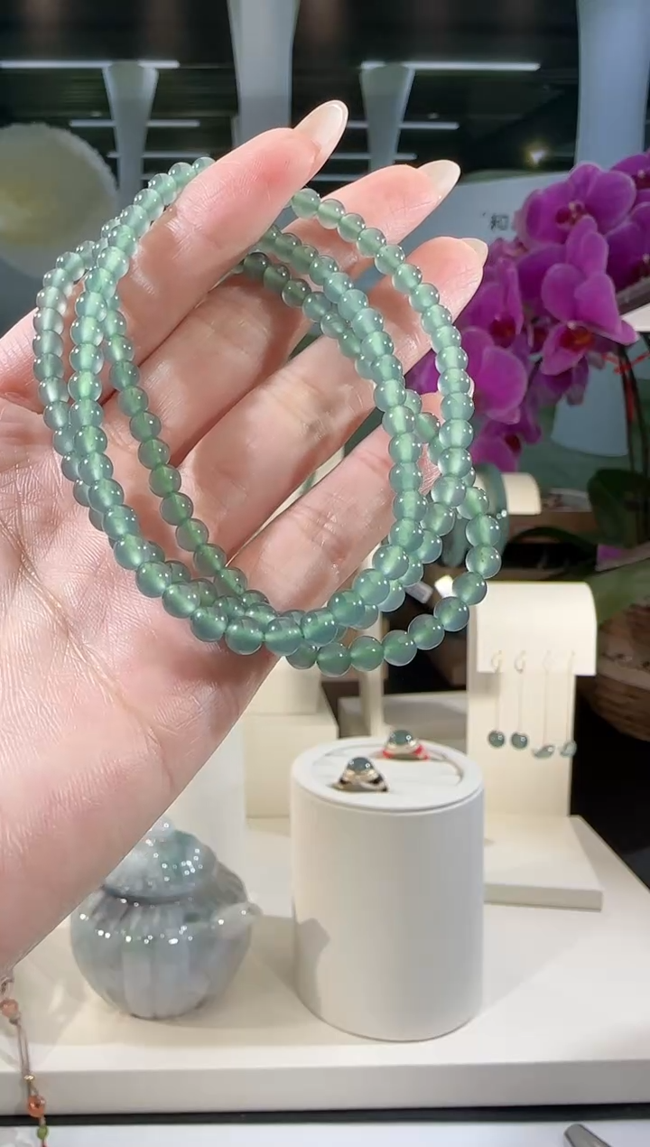 【闪购商品】翡翠项链未镶嵌长串多样性发一