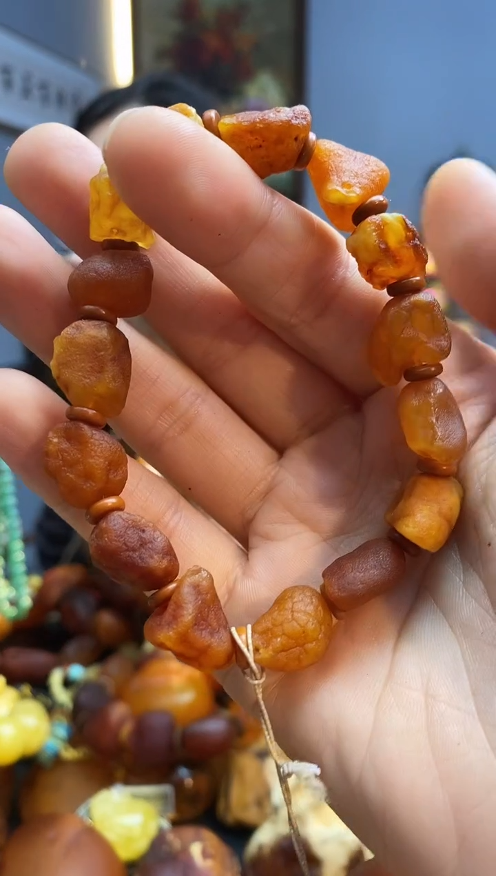 手链琥珀未镶嵌手串