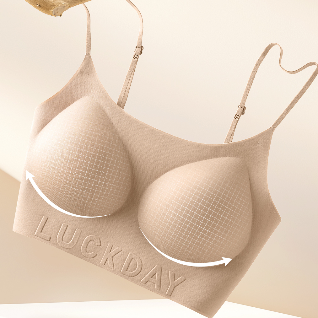 夏季粉底液漫画隐形内衣女外扩小胸聚拢显大U型套头不透文胸舒适